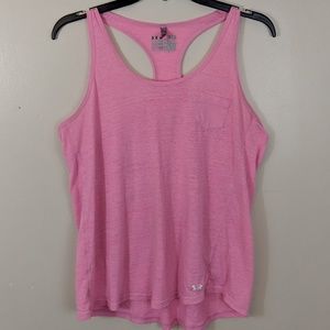 Under Armour Pink Tank Top Active Wear Size Large